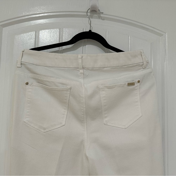 Chico's Cream Straight Leg Jeans - Picture 5 of 8